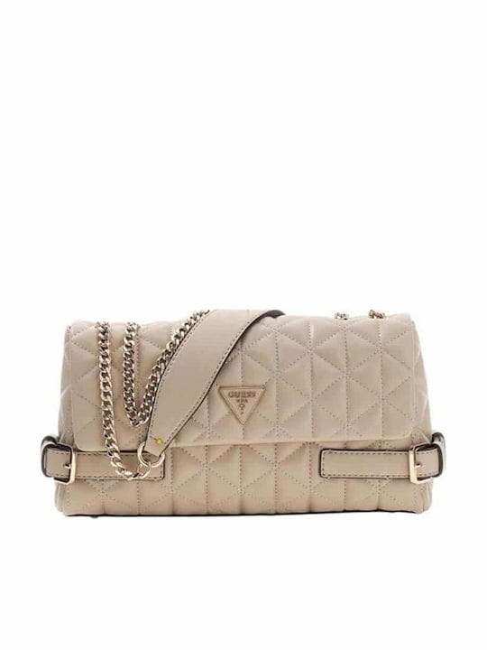 Γυναικεία τσάντα ώμου Guess QG988321 light taupe Γυναικεία τσάντα ώμου Guess QG988321 light taupe Shoulder Bags Guess