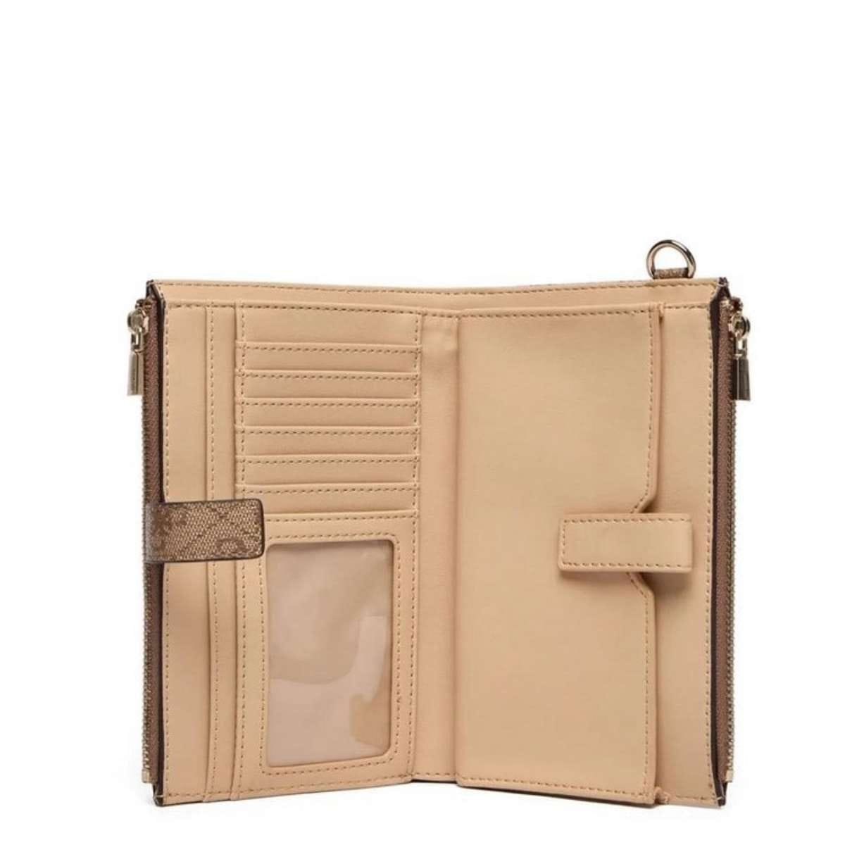 Γυναικείο πορτοφόλι latte logo Guess SG7459157 Γυναικείο πορτοφόλι latte logo Guess SG7459157 WALLETS Guess