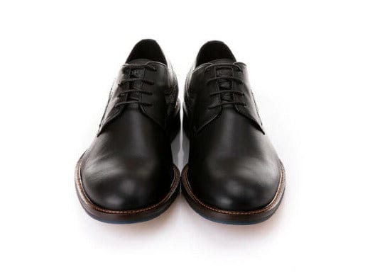 Ανδρικό δερμάτινο κλασσικό μαύρο Robinson 65807 MEN CASUAL ROBINSON