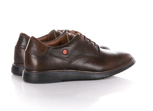 Ανδρικό Δερμάτινο Παπούτσι Robinson καφέ 65124 MEN CASUAL ROBINSON