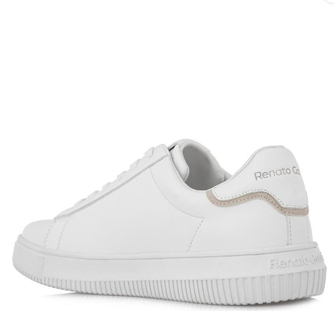 Ανδρικά sneakers  Renato Garini 015 λευκό πάγος nubuck MEN CASUAL TSAKIRIS MALLAS MEN