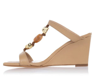 Γυναικεία πέδιλα mule sante 25-285 beige Γυναικεία πέδιλα mule sante 25-285 beige SANDALS SANTE