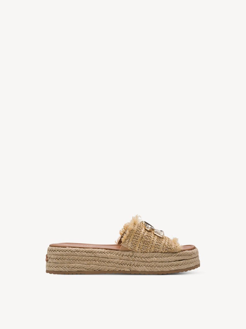 Γυναικεία mules beige Tamaris 1-27214 Γυναικεία mules beige Tamaris 1-27214 FLAT SANDALS TAMARIS
