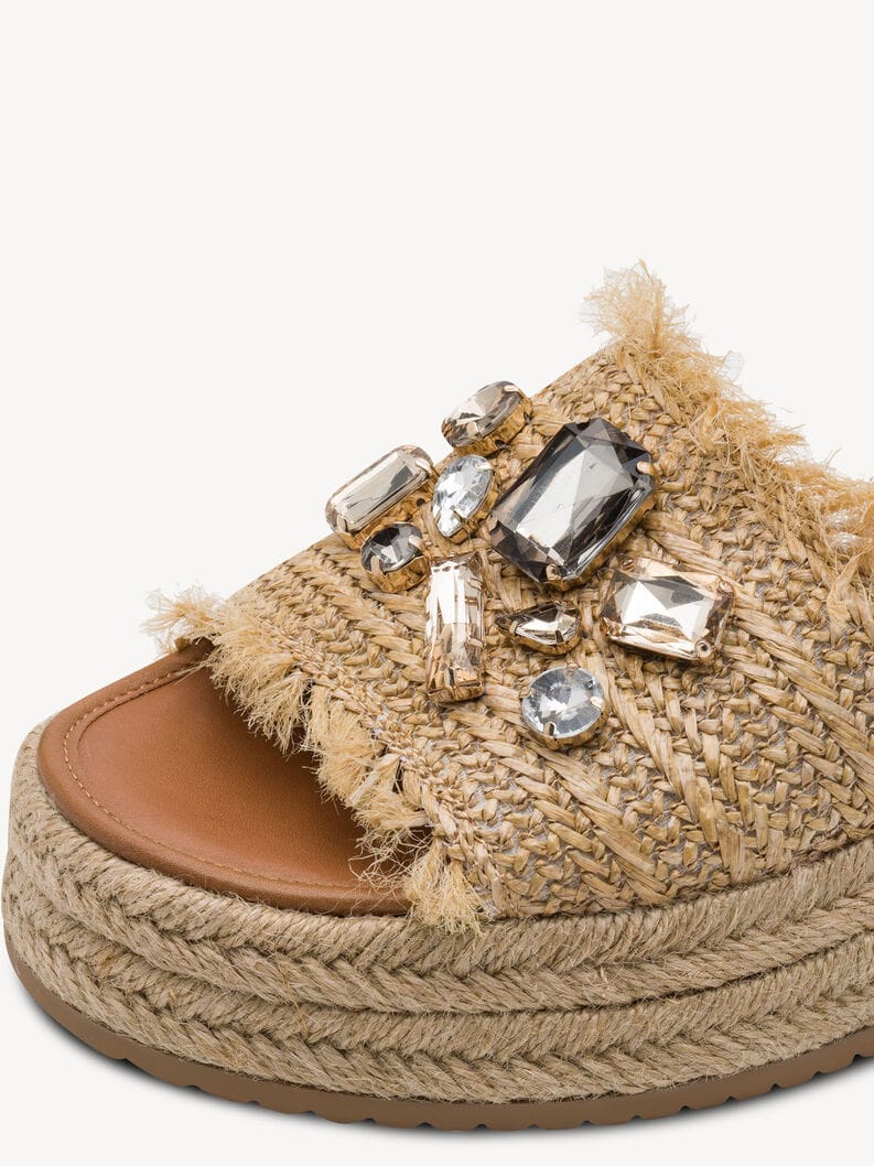 Γυναικεία mules beige Tamaris 1-27214 Γυναικεία mules beige Tamaris 1-27214 FLAT SANDALS TAMARIS
