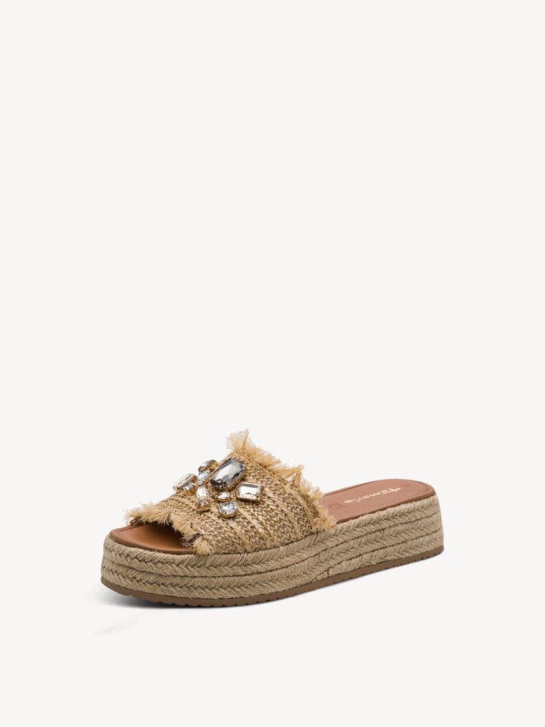 Γυναικεία mules beige Tamaris 1-27214 Γυναικεία mules beige Tamaris 1-27214 FLAT SANDALS TAMARIS