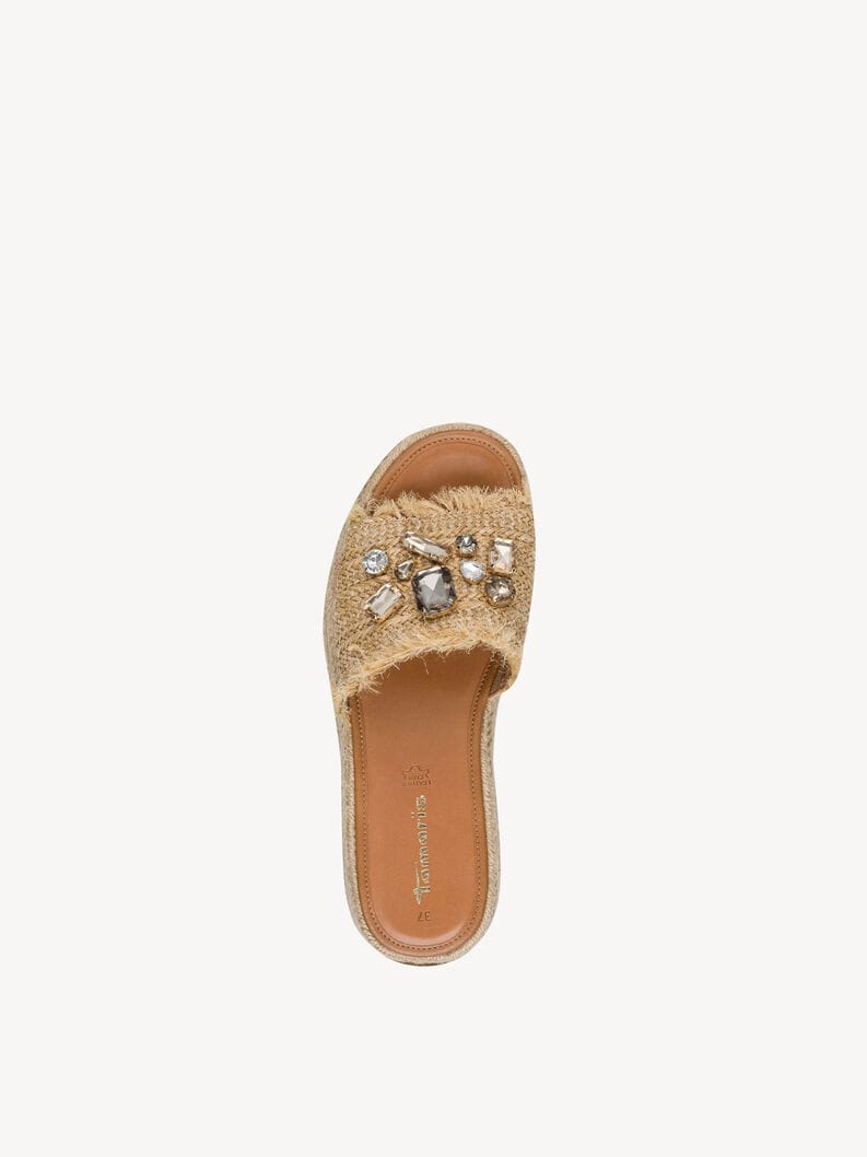 Γυναικεία mules beige Tamaris 1-27214 Γυναικεία mules beige Tamaris 1-27214 FLAT SANDALS TAMARIS