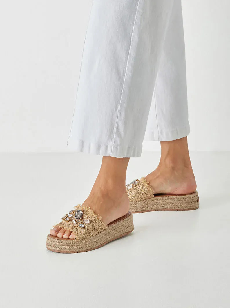 Γυναικεία mules beige Tamaris 1-27214 Γυναικεία mules beige Tamaris 1-27214 FLAT SANDALS TAMARIS