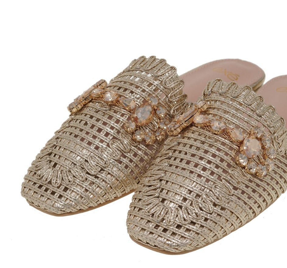 Γυναικεία mules exe 081 χρυσό Γυναικεία mules exe 081 χρυσό WOMEN MOCASSINS TSAKIRIS MALLAS