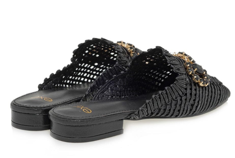 Γυναικεία mules exe 081 μαύρο Γυναικεία mules exe 081 μαύρο WOMEN MOCASSINS TSAKIRIS MALLAS