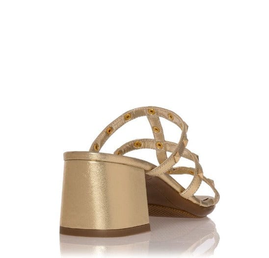 Γυναικεία mules Sante 23-306 χρυσό-La Scarpa Shoes Γυναικεία mules Sante 23-306 χρυσό SANDALS SANTE