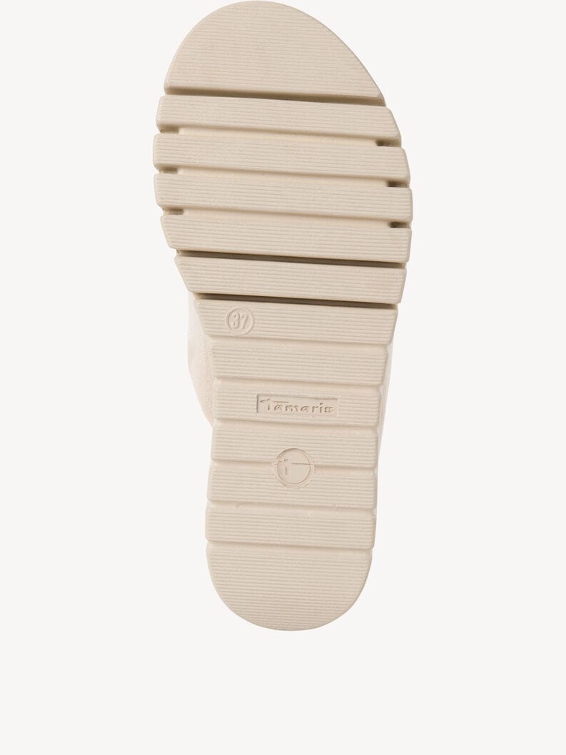 Γυναικεία mules taupe suede Tamaris 1-27206 Γυναικεία mules taupe suede Tamaris 1-27206 FLAT SANDALS TAMARIS