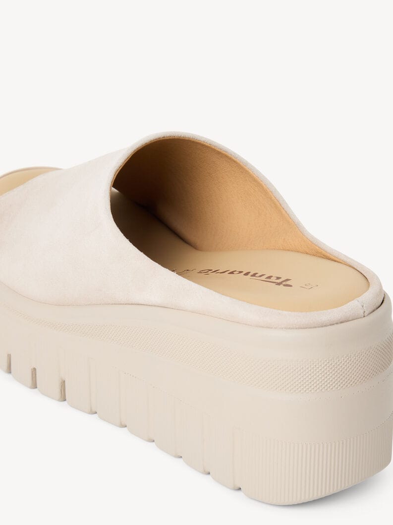 Γυναικεία mules taupe suede Tamaris 1-27206 Γυναικεία mules taupe suede Tamaris 1-27206 FLAT SANDALS TAMARIS
