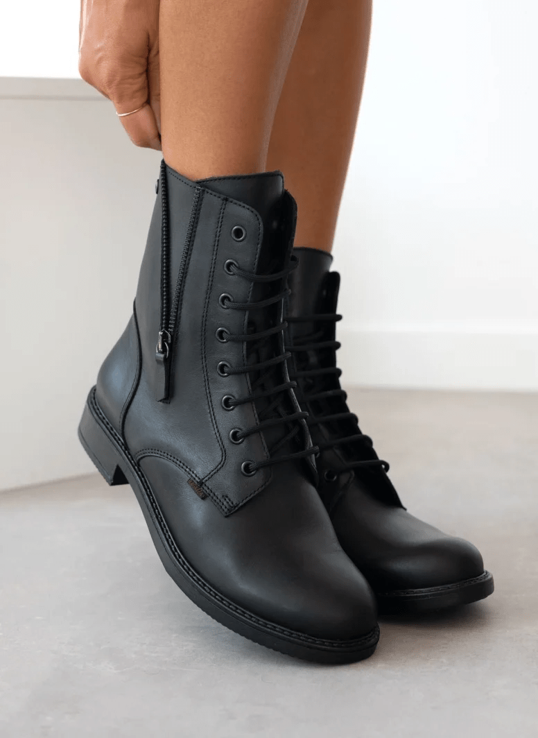Γυναικεία δερμάτινα αρβυλάκια Ragazza 0267 μαύρο-La Scarpa Shoes Γυναικεία δερμάτινα αρβυλάκια Ragazza 0267 μαύρο SMALL BOOTS RAGAZZA