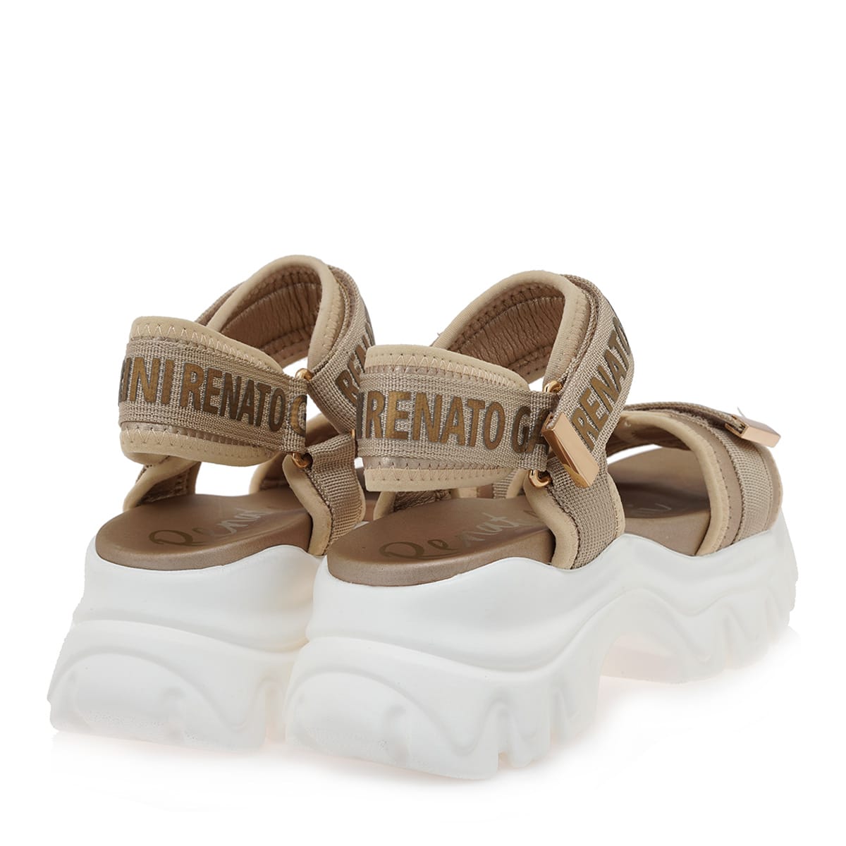 Γυναικεία πλατφόρμα πλατίνα Renato Garini 292 Γυναικεία πλατφόρμα πλατίνα Renato Garini 292 FLAT SANDALS TSAKIRIS MALLAS