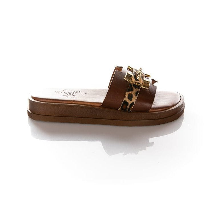 Γυναικείο πέδιλο Robinson 262125 brown Γυναικείο πέδιλο Robinson 262125 brown FLAT SANDALS ROBINSON WOMEN