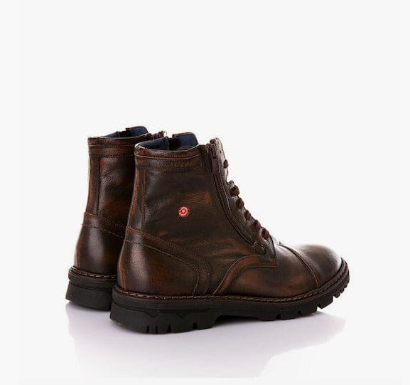 Ανδρικά αρβυλάκια Robinson 75400 καφέ-La Scarpa Shoes Ανδρικά αρβυλάκια Robinson 75400 καφέ SMALL MEN BOOTS ROBINSON