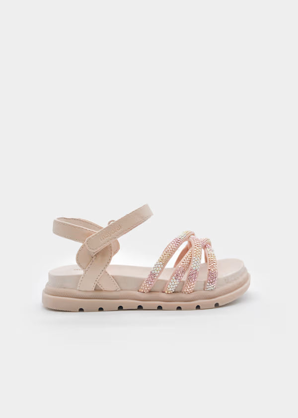 Παιδικά πέδιλα για κορίτσι μπεζ Mayoral 43738 Παιδικά πέδιλα για κορίτσι μπεζ Mayoral 43738 GIRLS MAYORAL