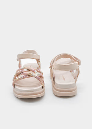 Παιδικά πέδιλα για κορίτσι μπεζ Mayoral 43738 Παιδικά πέδιλα για κορίτσι μπεζ Mayoral 43738 GIRLS MAYORAL