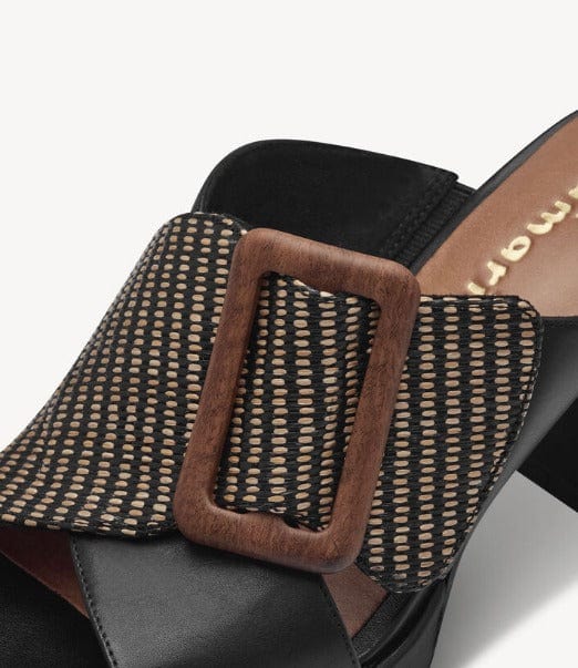 Γυναικεία mules  Tamaris 1-27223-42 black comb SANDALS TAMARIS