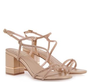 Γυναικεία πέδιλα Exe 796 Penny ροζ χρυσό SANDALS TSAKIRIS MALLAS