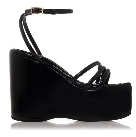 Γυναικείες πλατφόρμες sante 23-150 μαύρο-La Scarpa Shoes Γυναικείες πλατφόρμες sante 23-150 μαύρο SANDALS SANTE