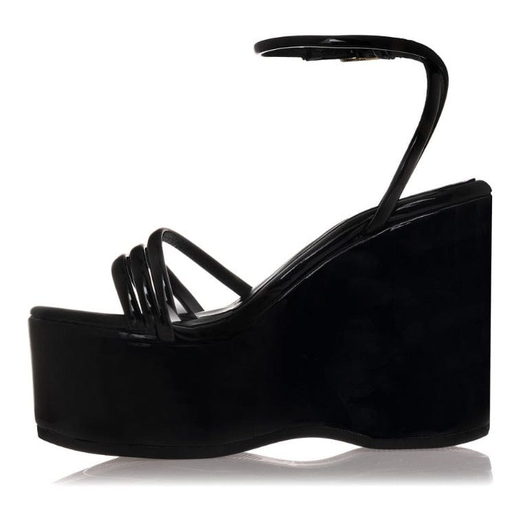 Γυναικείες πλατφόρμες sante 23-150 μαύρο-La Scarpa Shoes Γυναικείες πλατφόρμες sante 23-150 μαύρο SANDALS SANTE