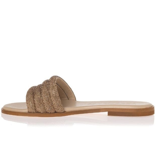 Γυναικεία σανδάλια Sante 23-320 μπεζ-La Scarpa Shoes Γυναικεία σανδάλια Sante 23-320 μπεζ FLAT SANDALS SANTE