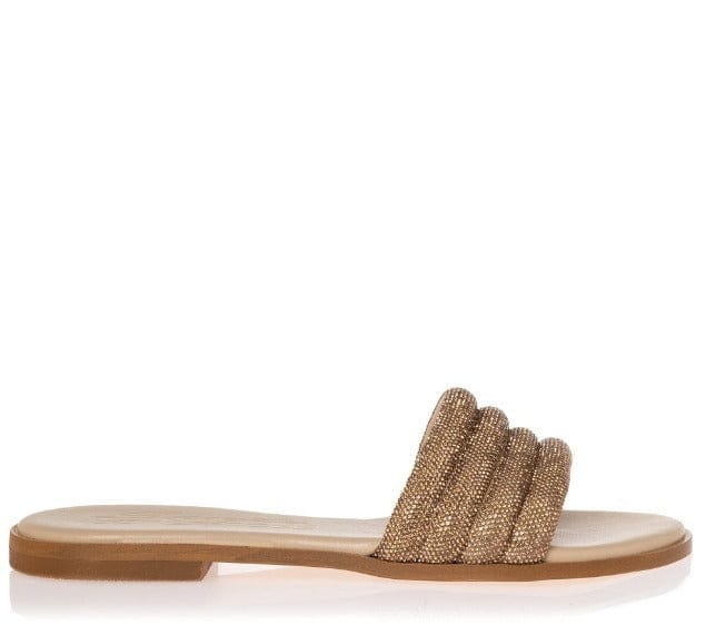 Γυναικεία σανδάλια Sante 23-320 μπεζ-La Scarpa Shoes Γυναικεία σανδάλια Sante 23-320 μπεζ FLAT SANDALS SANTE