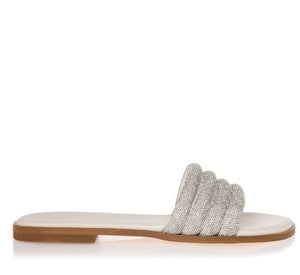 Γυναικεία σανδάλια Sante 23-320  off white-La Scarpa Shoes Γυναικεία σανδάλια Sante 23-320  off white FLAT SANDALS SANTE