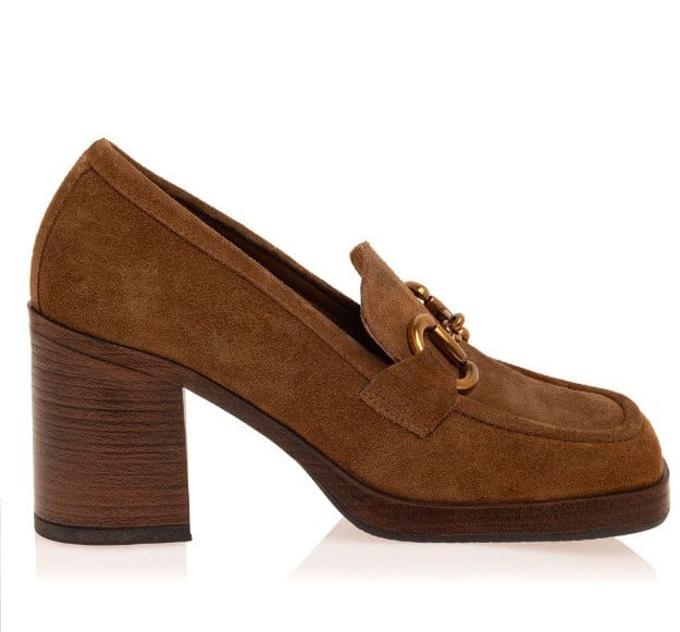 Γυναικείες γόβες -μοκασίνια Sante 23-442 ταμπά-La Scarpa Shoes Γυναικείες γόβες -μοκασίνια Sante 23-442 ταμπά HEELS SANTE