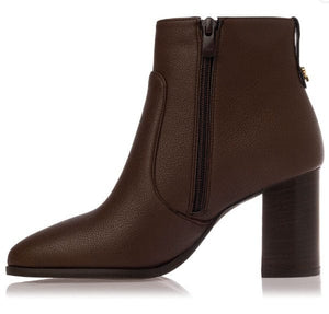 Γυναικεία μποτάκια Sante 23-543 καφέ-La Scarpa Shoes Γυναικεία μποτάκια Sante 23-543 καφέ SMALL BOOTS SANTE
