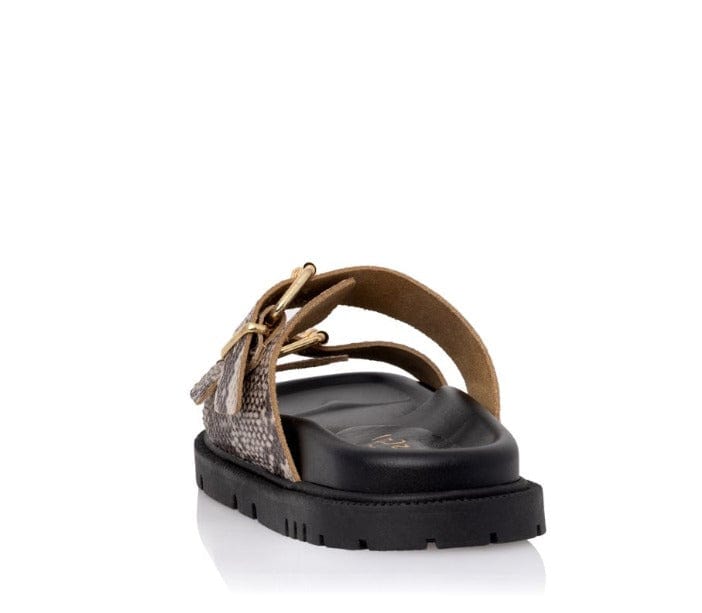 Γυναικείες παντόφλες Sante beige/φύδι 25-132 Γυναικείες παντόφλες Sante beige/φύδι 25-132 FLAT SANDALS SANTE