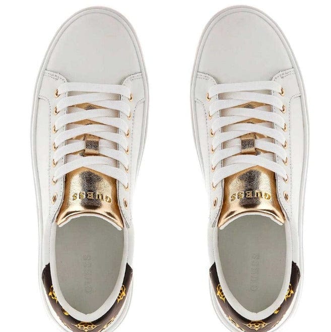 Γυναικεία sneakers Guess FL7BNNLEA12 λευκό-La Scarpa Shoes Γυναικεία sneakers Guess FL7BNNLEA12 λευκό CASUAL Guess shoes
