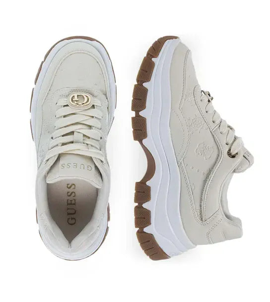 Γυναικεία Sneakers Guess FLFBRTPEL12 κρεμ Γυναικεία Sneakers Guess FLFBRTPEL12 κρεμ CASUAL Guess shoes