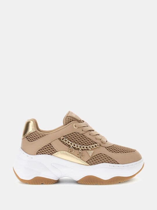 Γυναικεία Sneakers Guess FLPHARELE12 μπεζ Γυναικεία Sneakers Guess FLPHARELE12 μπεζ CASUAL Guess shoes
