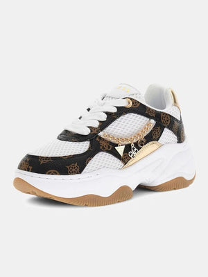 Γυναικεία Sneakers Guess FLPHARFAL12 λευκό/καφέ Γυναικεία Sneakers Guess FLPHARFAL12 λευκό/καφέ CASUAL Guess shoes