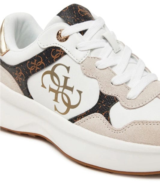 Γυναικεία sneakers Guess Λευκό/Μπέζ FLPLUCPEL12 Γυναικεία sneakers Guess Λευκό/Μπέζ FLPLUCPEL12 CASUAL Guess shoes