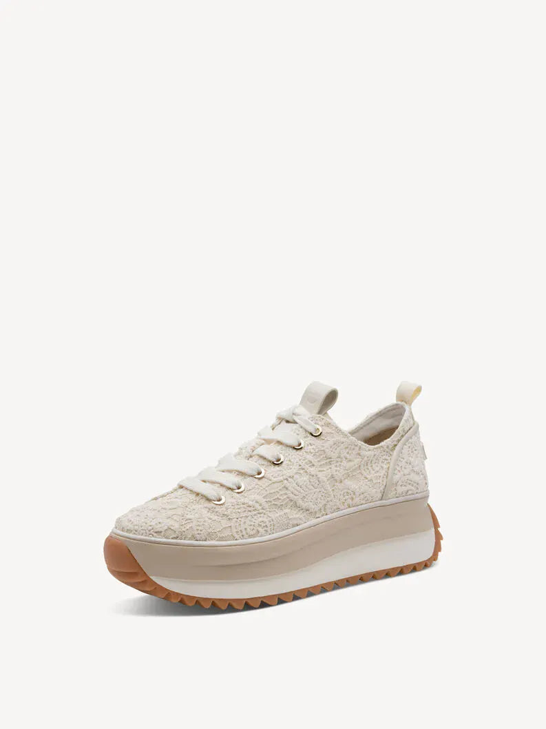 Γυναικεία Sneakers ivory macrame Tamaris 1-23731 Γυναικεία Sneakers ivory macrame Tamaris 1-23731 CASUAL TAMARIS