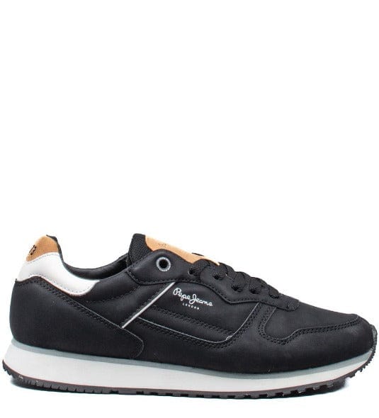 Ανδρικά sneakers Pepe Jeans London street PMS31013 μαύρο-La Scarpa Shoes Ανδρικά sneakers Pepe Jeans London street PMS31013 μαύρο MEN CASUAL PEPE JEANS