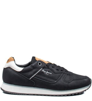 Ανδρικά sneakers Pepe Jeans London street PMS31013 μαύρο-La Scarpa Shoes Ανδρικά sneakers Pepe Jeans London street PMS31013 μαύρο MEN CASUAL PEPE JEANS