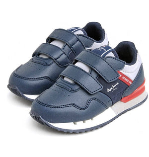 Παιδικά sneakers Pepe Jeans PBS30759 μπλε-La Scarpa Shoes Παιδικά sneakers Pepe Jeans PBS30759 μπλε BOYS PEPE JEANS KIDS