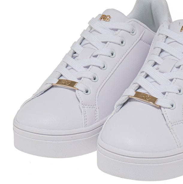 Γυναικεία sneakers Renato Garini 032 λευκό πλατίνα  στάμπα-La Scarpa Shoes Γυναικεία sneakers Renato Garini 032 λευκό πλατίνα  στάμπα CASUAL TSAKIRIS MALLAS