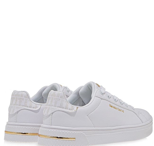 Γυναικεία sneakers Renato Garini 032 λευκό πλατίνα  στάμπα-La Scarpa Shoes Γυναικεία sneakers Renato Garini 032 λευκό πλατίνα  στάμπα CASUAL TSAKIRIS MALLAS