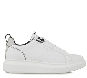 Ανδρικά sneakers Renato Garini  465 λευκό πάγος μαύρο-La Scarpa Shoes Ανδρικά sneakers Renato Garini  465 λευκό πάγος μαύρο MEN CASUAL TSAKIRIS MALLAS MEN