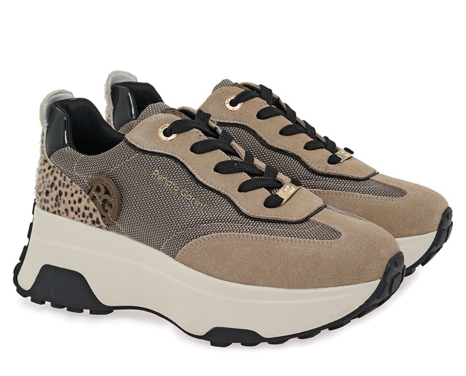 Γυναικεία Sneakers Renato Garini 534 καφέ/λεοπάρ Γυναικεία Sneakers Renato Garini 534 καφέ/λεοπάρ CASUAL TSAKIRIS MALLAS