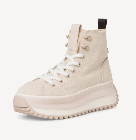 Γυναικεία μποτάκια sneakers Tamaris 1-25201-41 ivory-La Scarpa Shoes Γυναικεία μποτάκια sneakers Tamaris 1-25201-41 ivory CASUAL TAMARIS