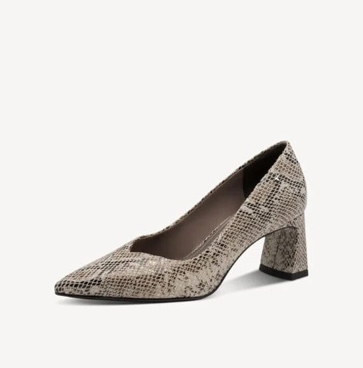 Γυναικείες γόβες Tamaris 1-22453-45 beige snake Γυναικείες γόβες Tamaris 1-22453-45 beige snake HEELS TAMARIS