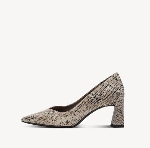 Γυναικείες γόβες Tamaris 1-22453-45 beige snake Γυναικείες γόβες Tamaris 1-22453-45 beige snake HEELS TAMARIS