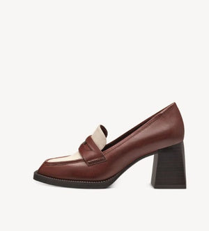 Γυναικείες γόβες Tamaris  1-24429-41 cognac combo-La Scarpa Shoes Γυναικείες γόβες Tamaris  1-24429-41 cognac combo HEELS TAMARIS