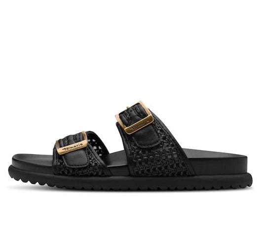 Γυναικείες παντόφλες Tamaris 1-27418 black Γυναικείες παντόφλες Tamaris 1-27418 black FLAT SANDALS TAMARIS